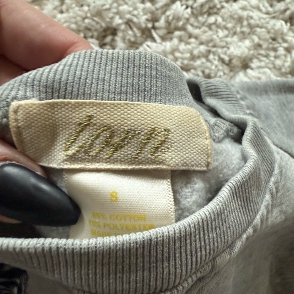 Gray Crewneck Sweater with Graphic Design - Picture 8 of 8